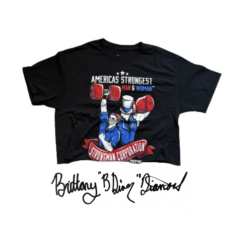 Brittany Diamond 2020 America’s Strongest Women contest t-shirt
