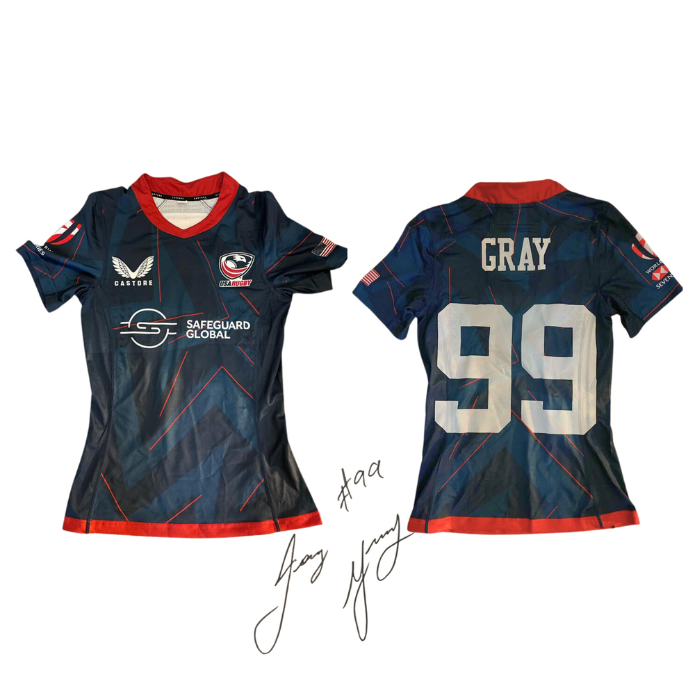 Jaz Gray USA Rugby Game-Worn Jersey #99