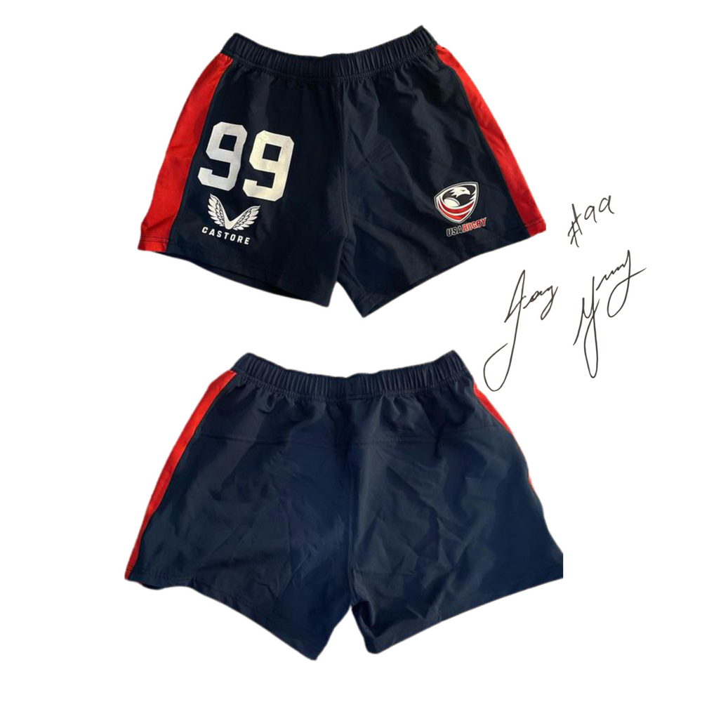 Jaz Gray USA Rugby Game Shorts #99