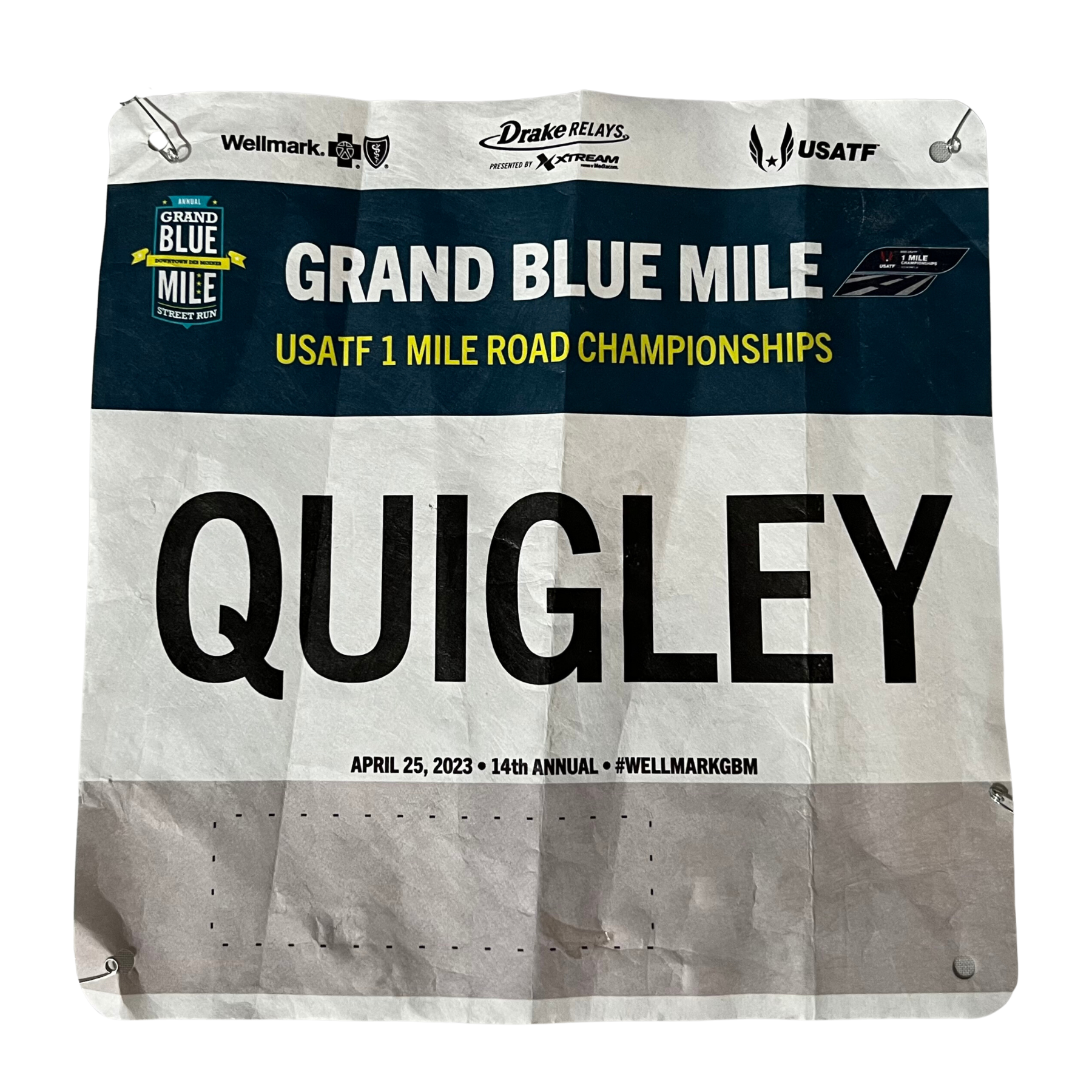 Colleen Quigley: 2023 USATF 1 Mile Road Championships Racing Bib